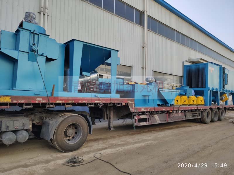 Q6915輥道通過(guò)式拋丸機(jī)發(fā)往云南大理